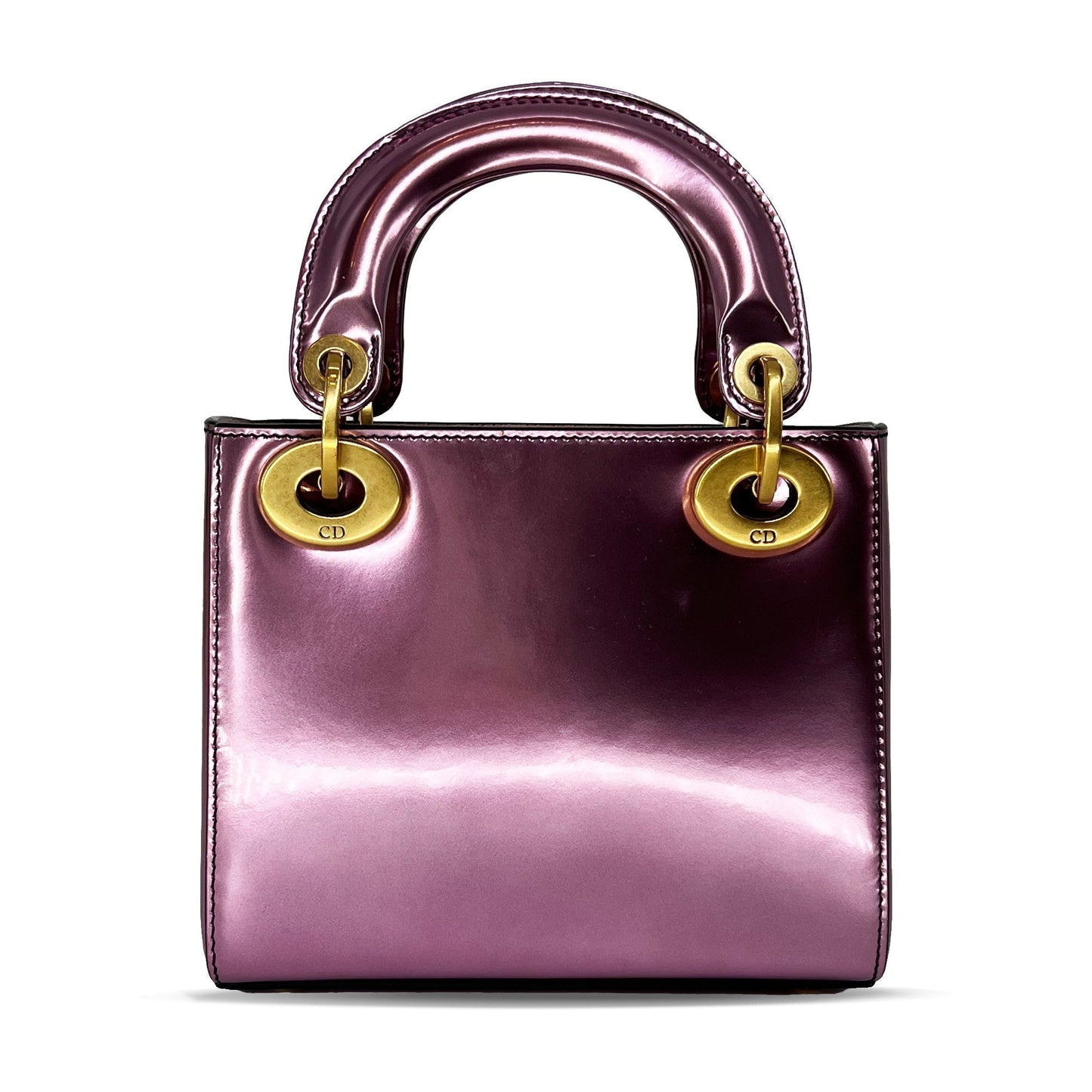 Mini Lady Luxury Diorbag metallic pink calfskin