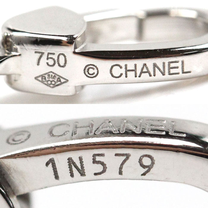 Chanel K18WG White Gold No.5 Charm Pendant