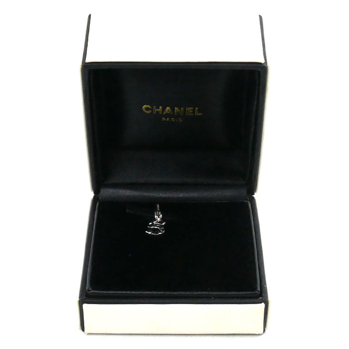 Chanel K18WG White Gold No.5 Charm Pendant