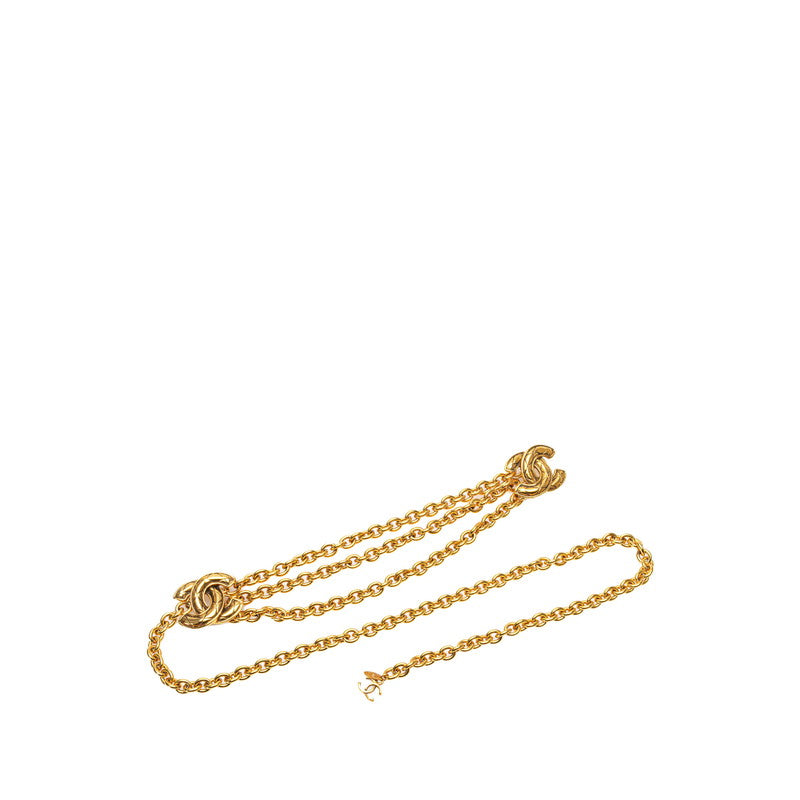 Chanel Vintage Matelasse Coco Mark Chain Belt