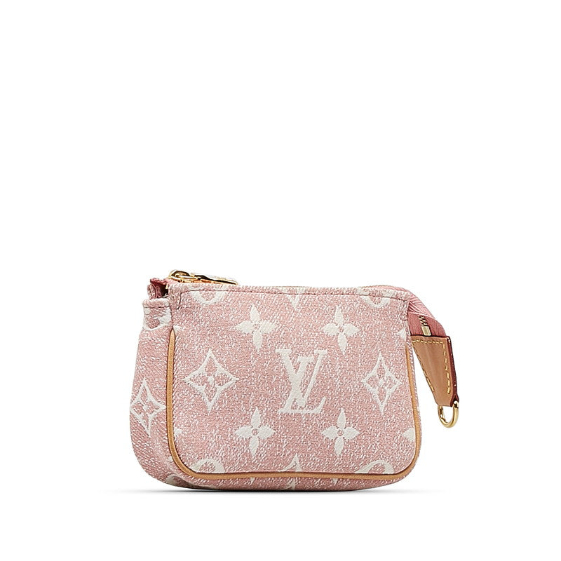 Louis Vuitton Jacquard Micro Pochette Accessoires M81176 Pink Denim