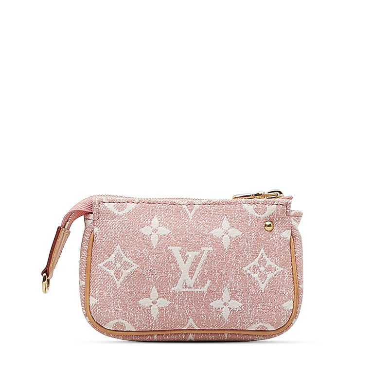 Louis Vuitton Jacquard Micro Pochette Accessoires M81176 Pink Denim