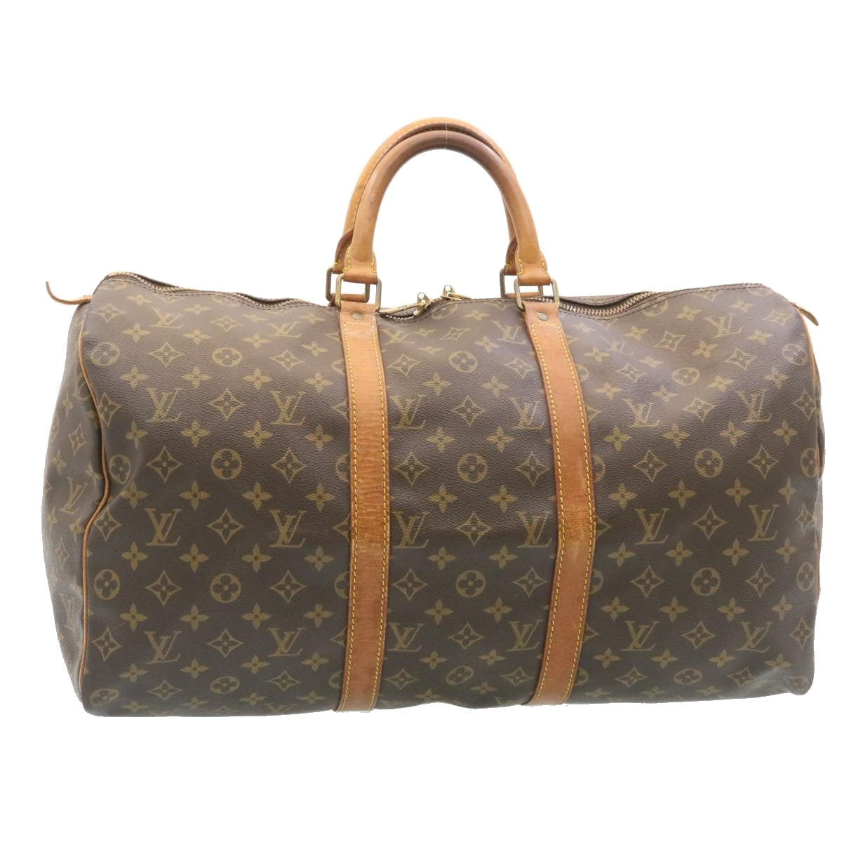 LOUIS VUITTON Monogram Keepall 50 Boston Bag M41426 LV lt166