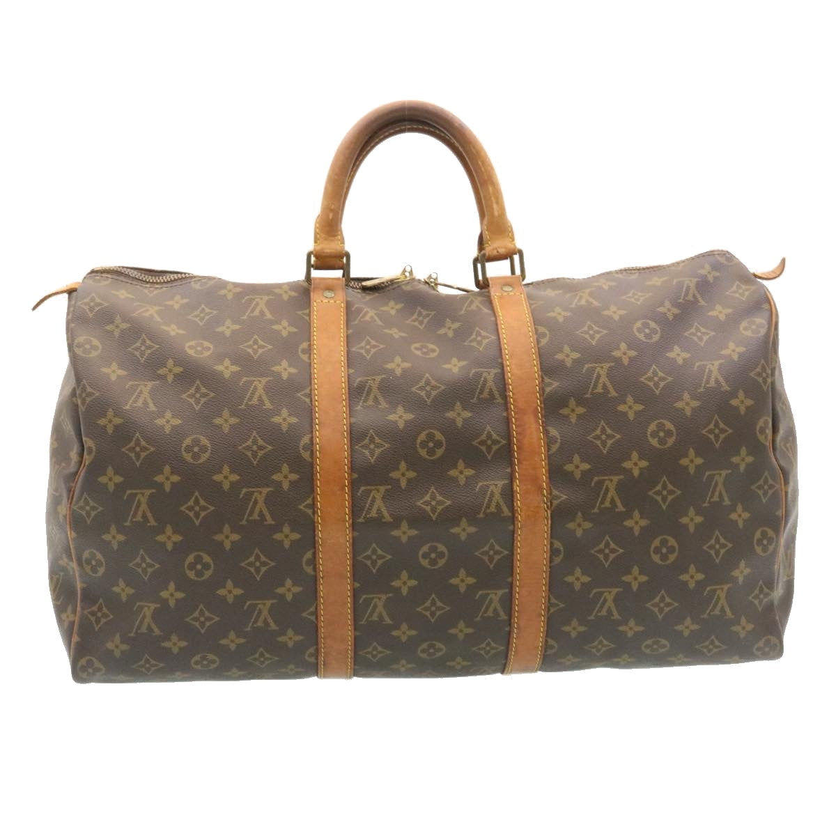 LOUIS VUITTON Monogram Keepall 50 Boston Bag M41426 LV lt166