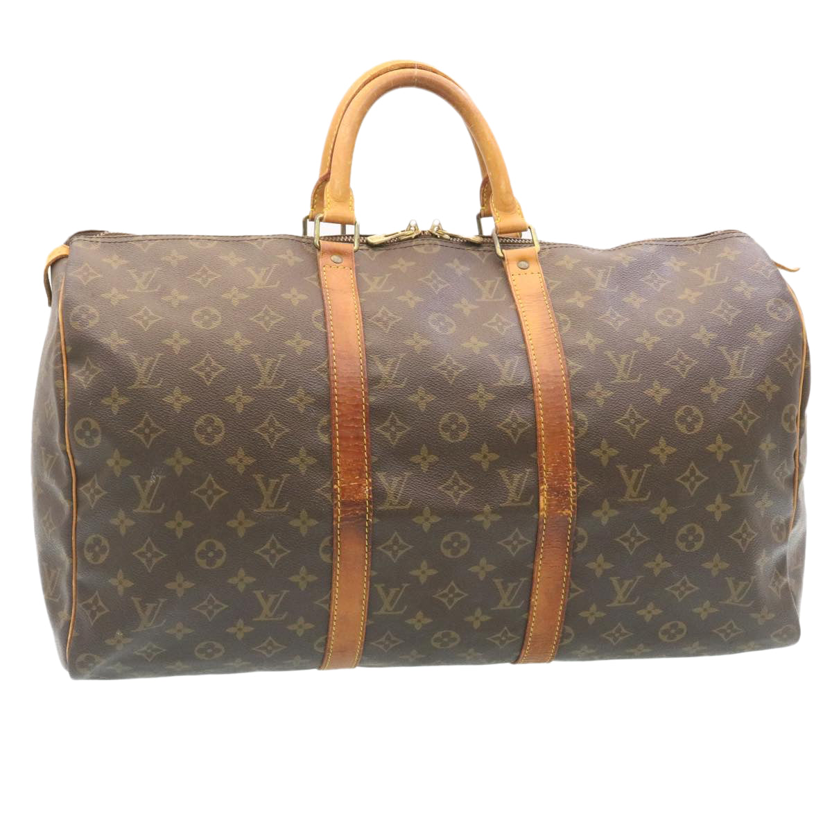 LOUIS VUITTON Monogram Keepall 50 Boston Bag M41426 LV lt222