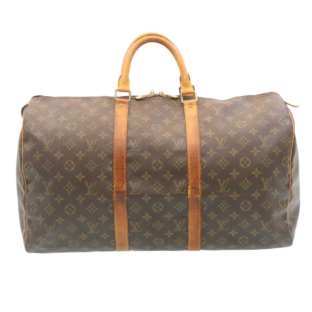 LOUIS VUITTON Monogram Keepall 50 Boston Bag M41426 LV lt222