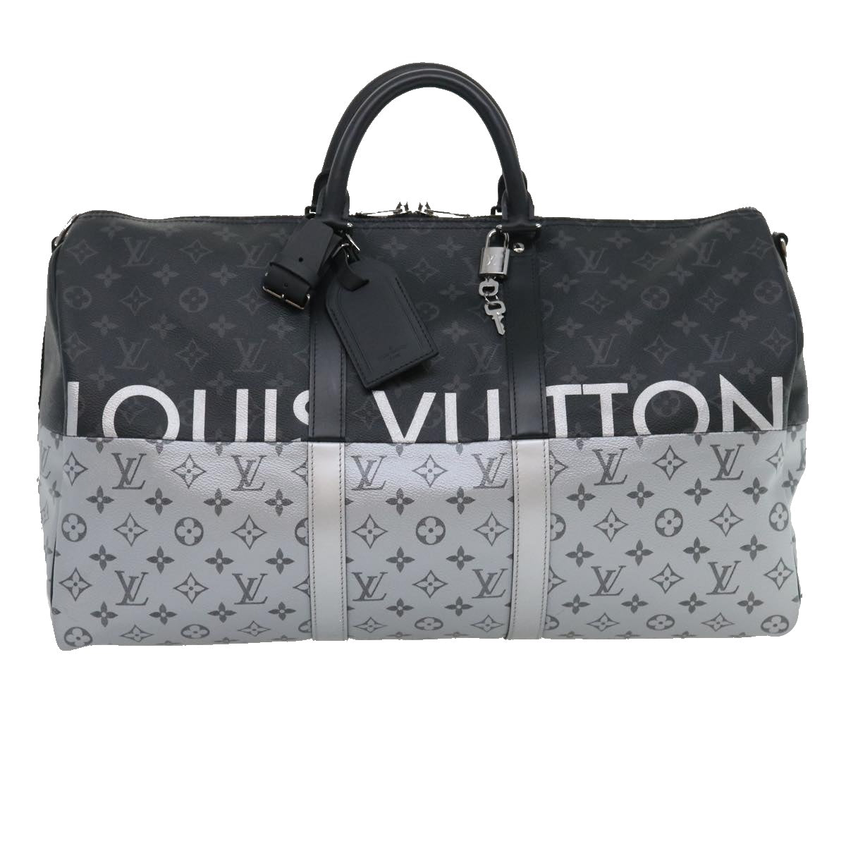 LOUIS VUITTON Eclipse Split Keepall Bandouliere 50 Boston Bag M43817 67489S