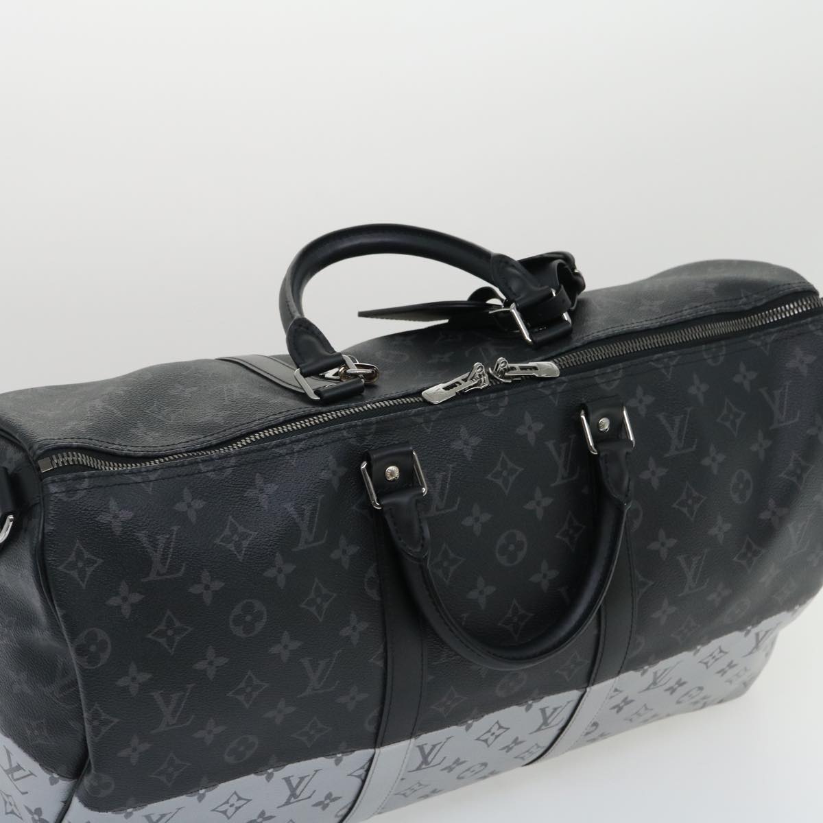 LOUIS VUITTON Eclipse Split Keepall Bandouliere 50 Boston Bag M43817 67489S