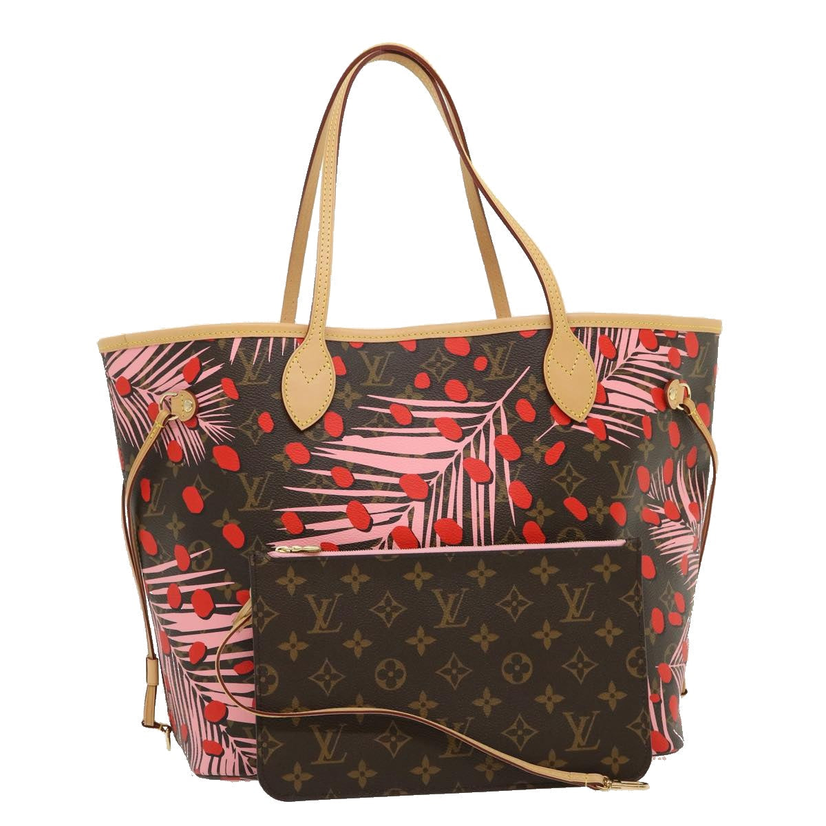 LOUIS VUITTON Monogram Jungle Dot Neverfull MM Tote Bag M41979 LV 67490S