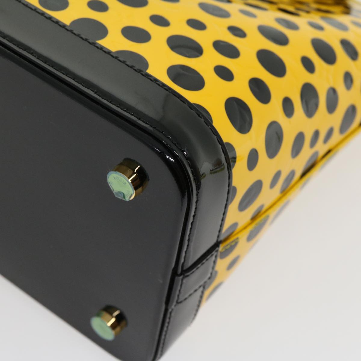 LOUIS VUITTON Vernis Dot Infinity Lockit MM Hand Bag Yellow M91398 67492SA