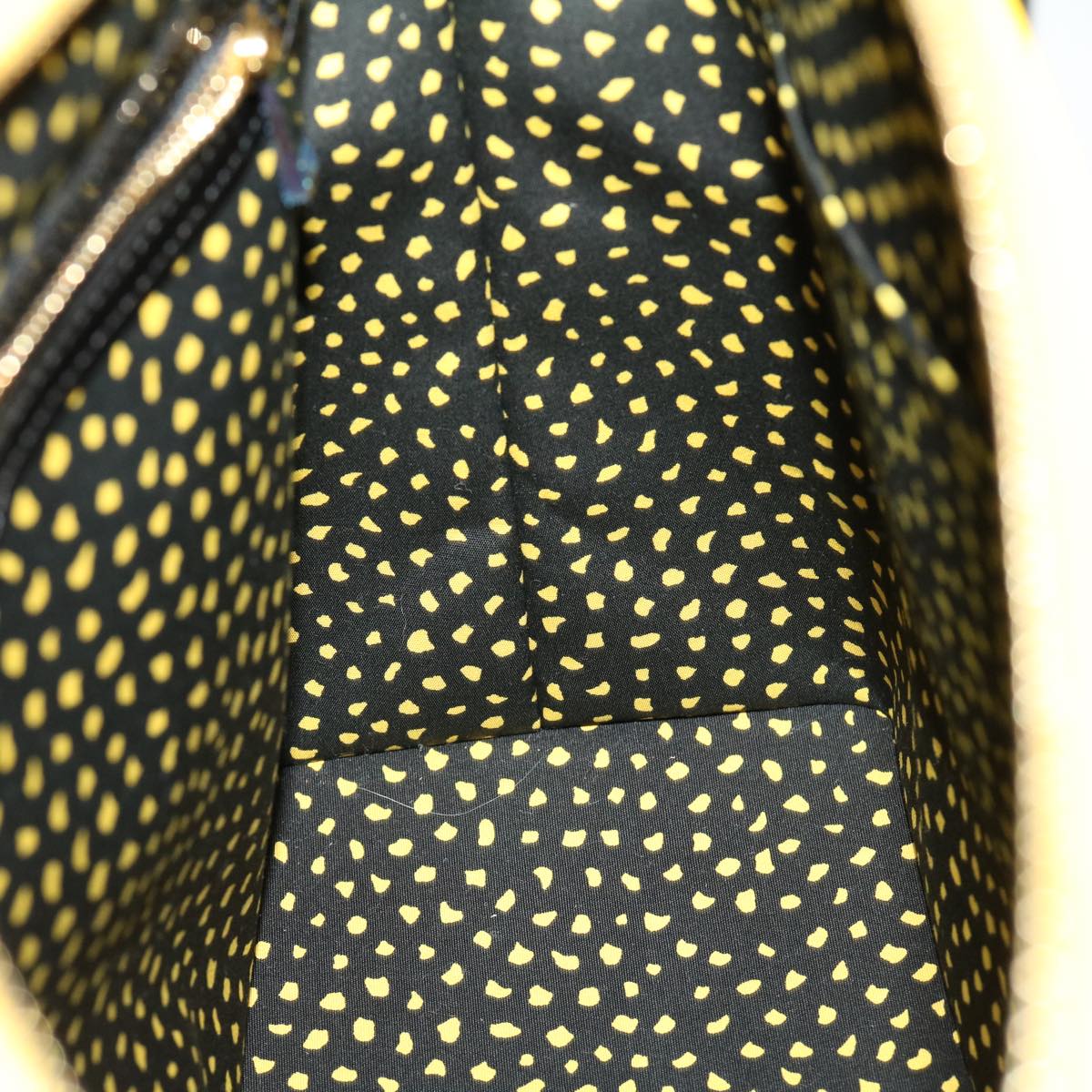 LOUIS VUITTON Vernis Dot Infinity Lockit MM Hand Bag Yellow M91398 67492SA