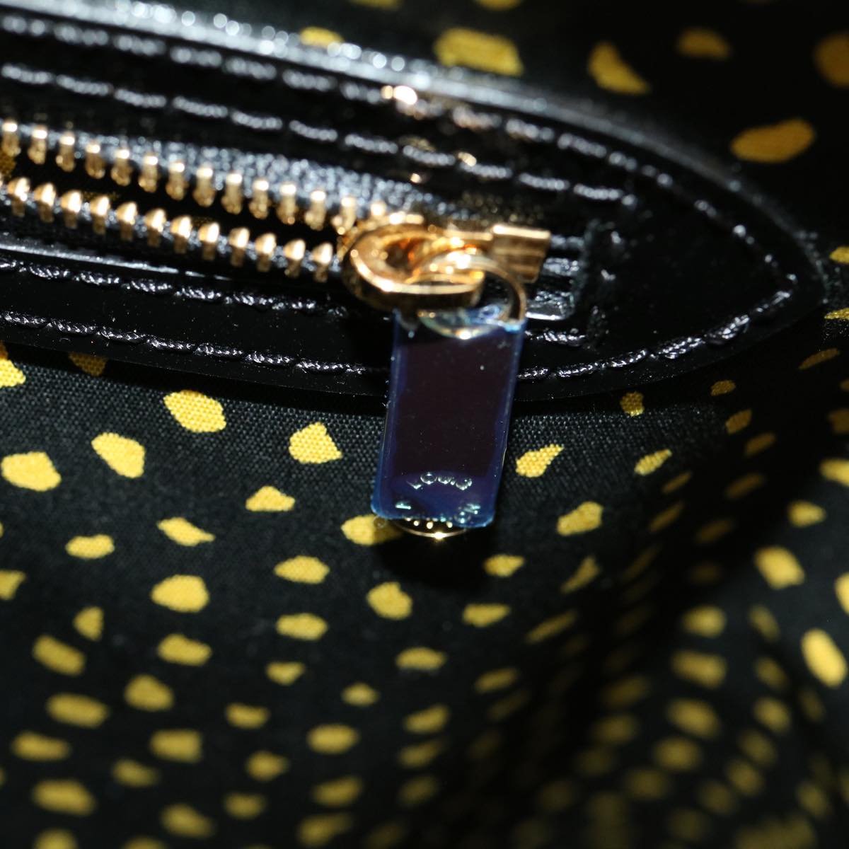 LOUIS VUITTON Vernis Dot Infinity Lockit MM Hand Bag Yellow M91398 67492SA