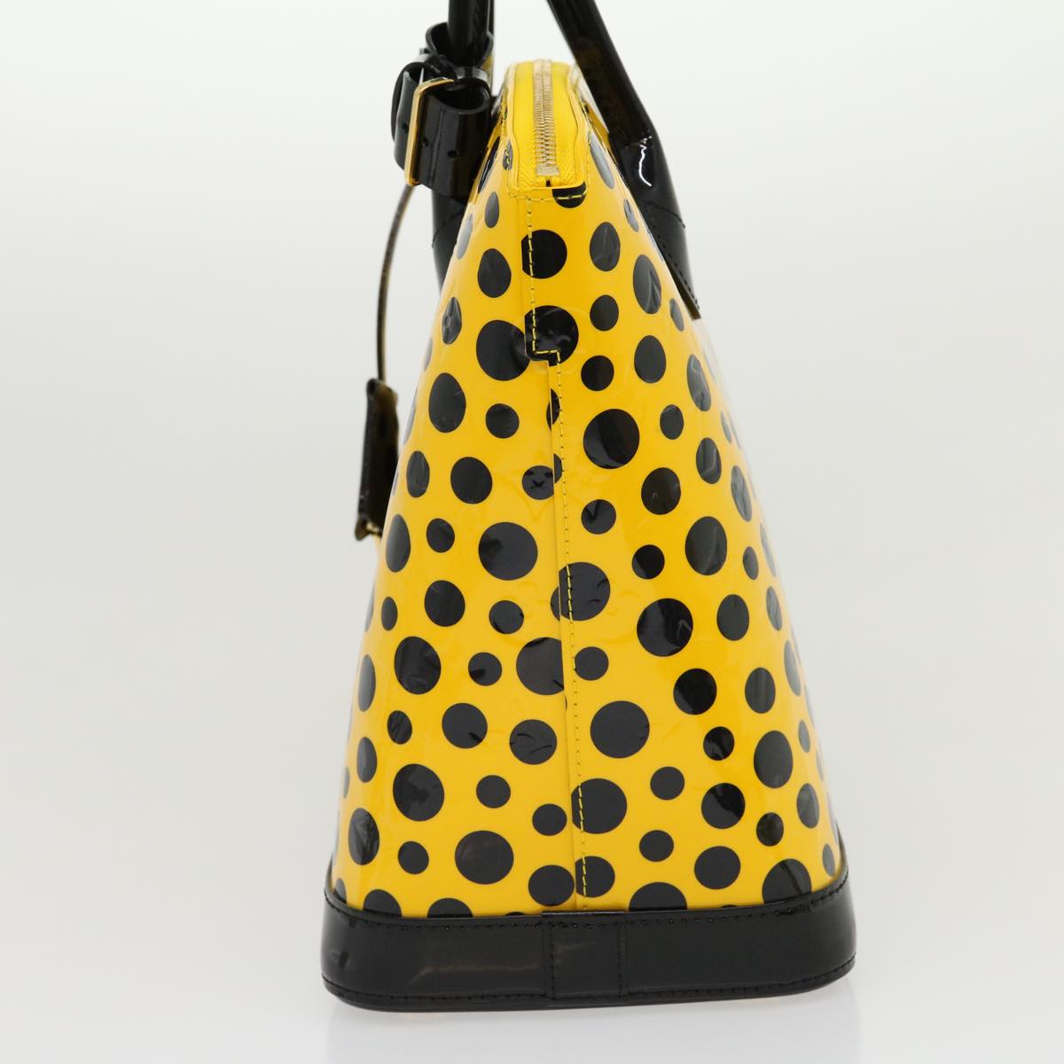 LOUIS VUITTON Vernis Dot Infinity Lockit MM Hand Bag Yellow M91398 67492SA