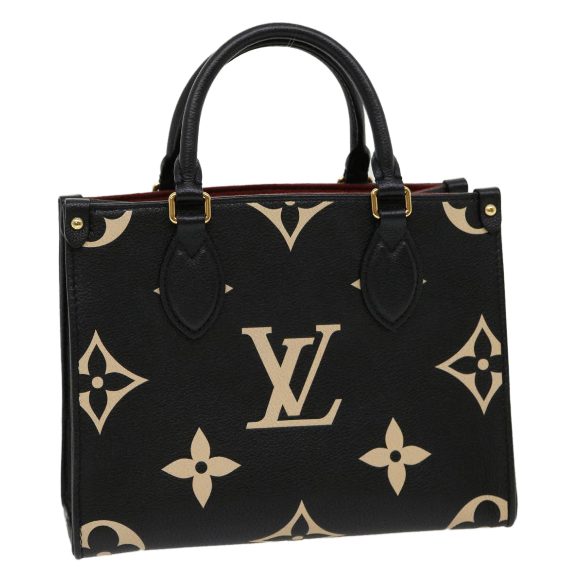 LOUIS VUITTON Monogram Empreinte On the Go PM Hand Bag 2way M45659 67493A