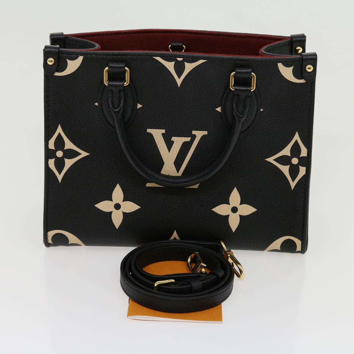 LOUIS VUITTON Monogram Empreinte On the Go PM Hand Bag 2way M45659 67493A
