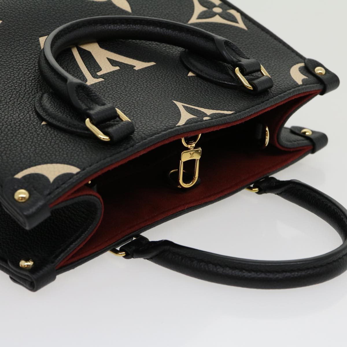 LOUIS VUITTON Monogram Empreinte On the Go PM Hand Bag 2way M45659 67493A