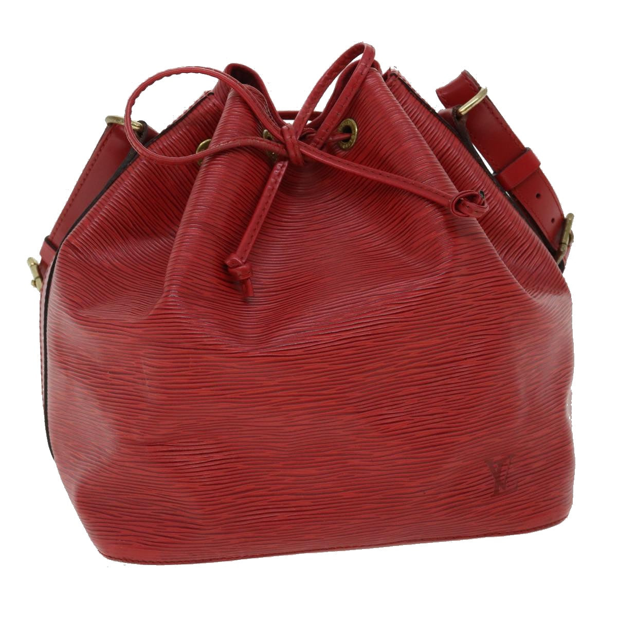 LOUIS VUITTON Epi Petit Noe Shoulder Bag Red M44107 LV lt601