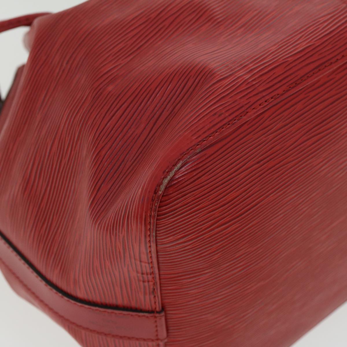LOUIS VUITTON Epi Petit Noe Shoulder Bag Red M44107 LV lt601