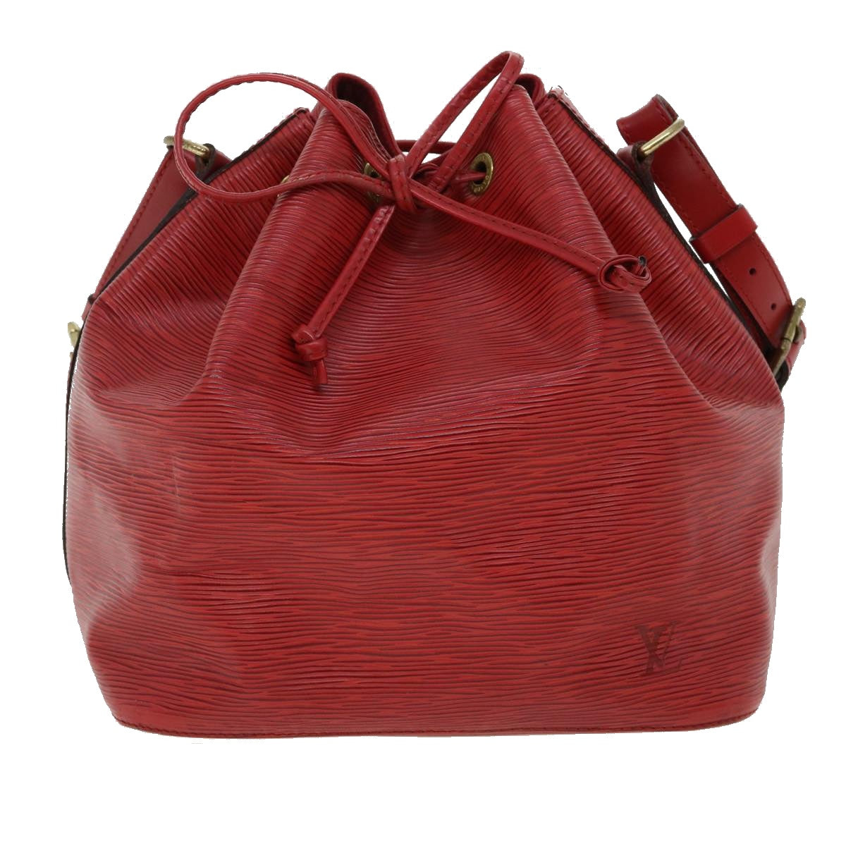 LOUIS VUITTON Epi Petit Noe Shoulder Bag Red M44107 LV lt601
