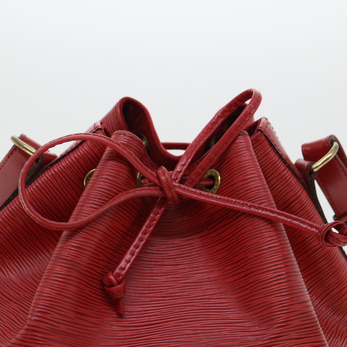 LOUIS VUITTON Epi Petit Noe Shoulder Bag Red M44107 LV lt601