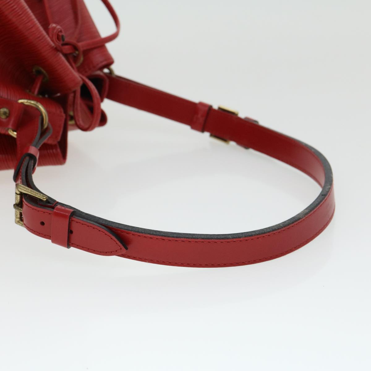 LOUIS VUITTON Epi Petit Noe Shoulder Bag Red M44107 LV lt601
