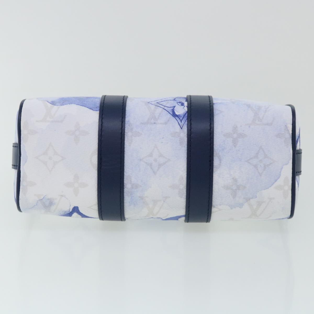 LOUIS VUITTON monogram water KeepallXS Hand Bag 2way Blue M45761 LV 67496S