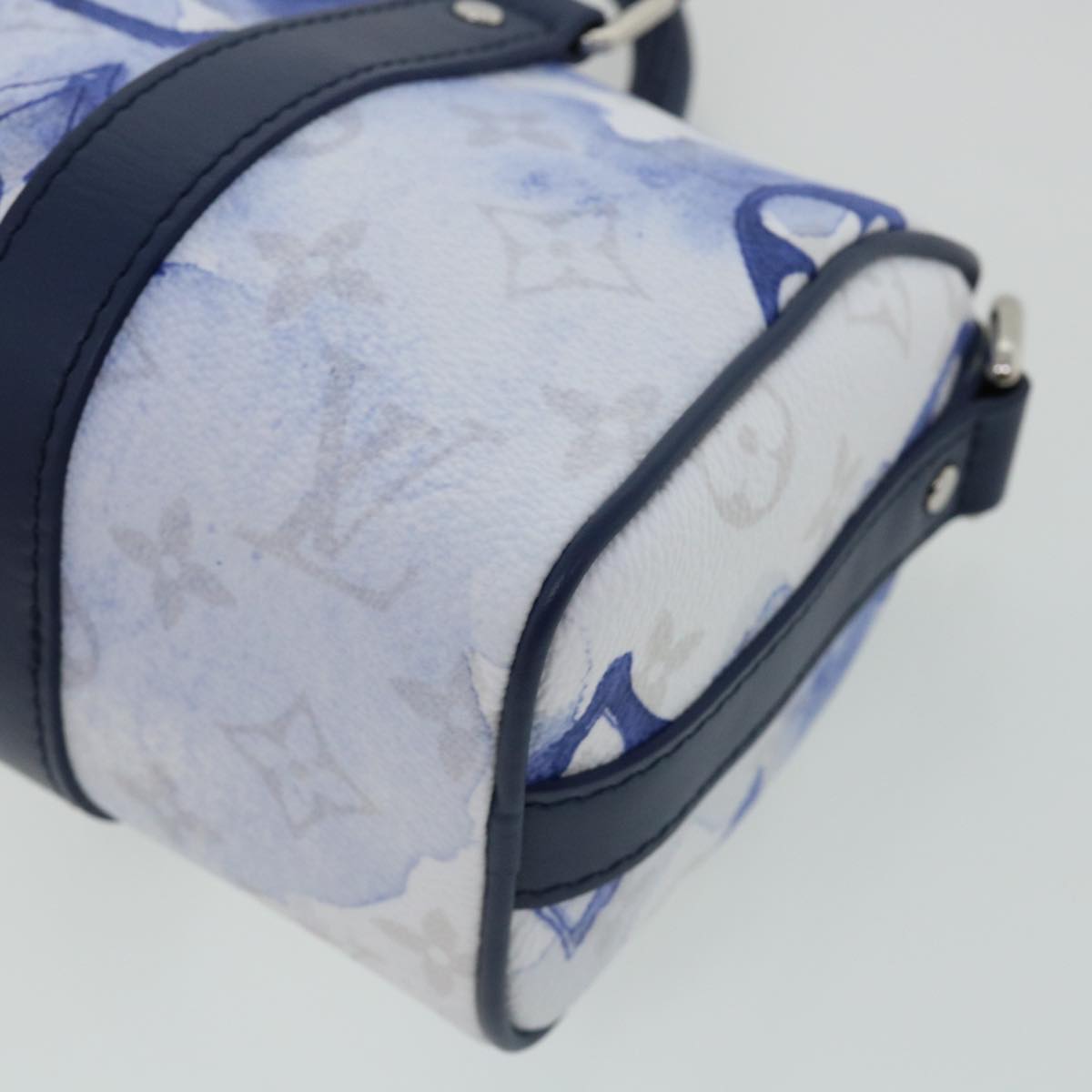 LOUIS VUITTON monogram water KeepallXS Hand Bag 2way Blue M45761 LV 67496S