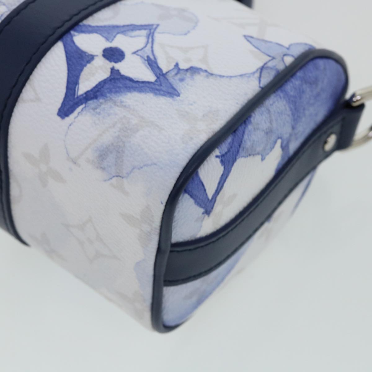 LOUIS VUITTON monogram water KeepallXS Hand Bag 2way Blue M45761 LV 67496S