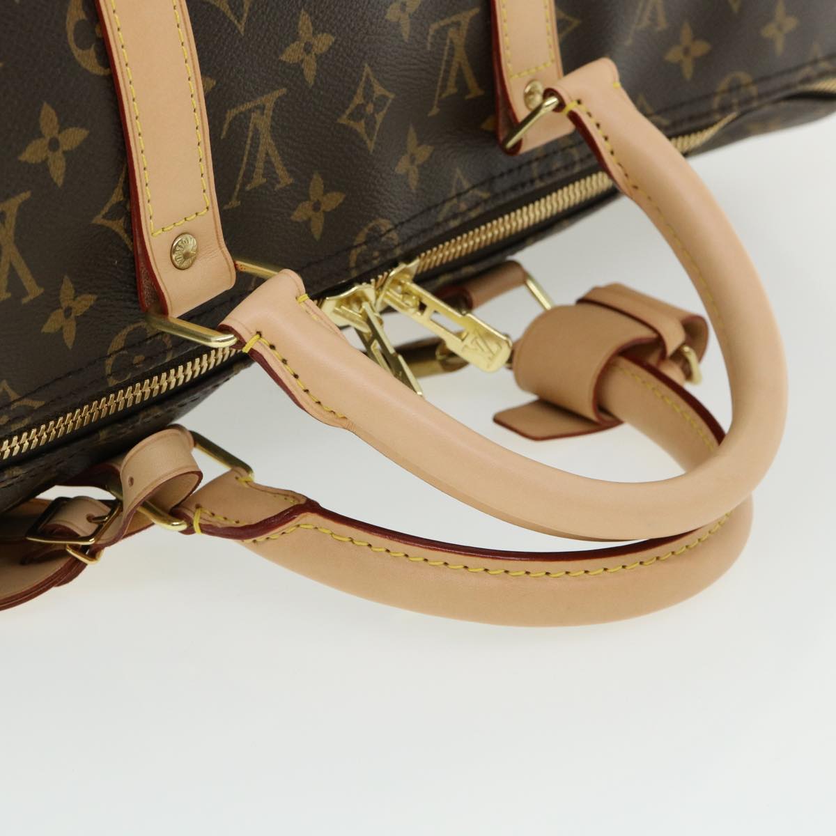 LOUIS VUITTON Monogram split Keepall Bandouliere 50 Boston Bag  M43861 67497S