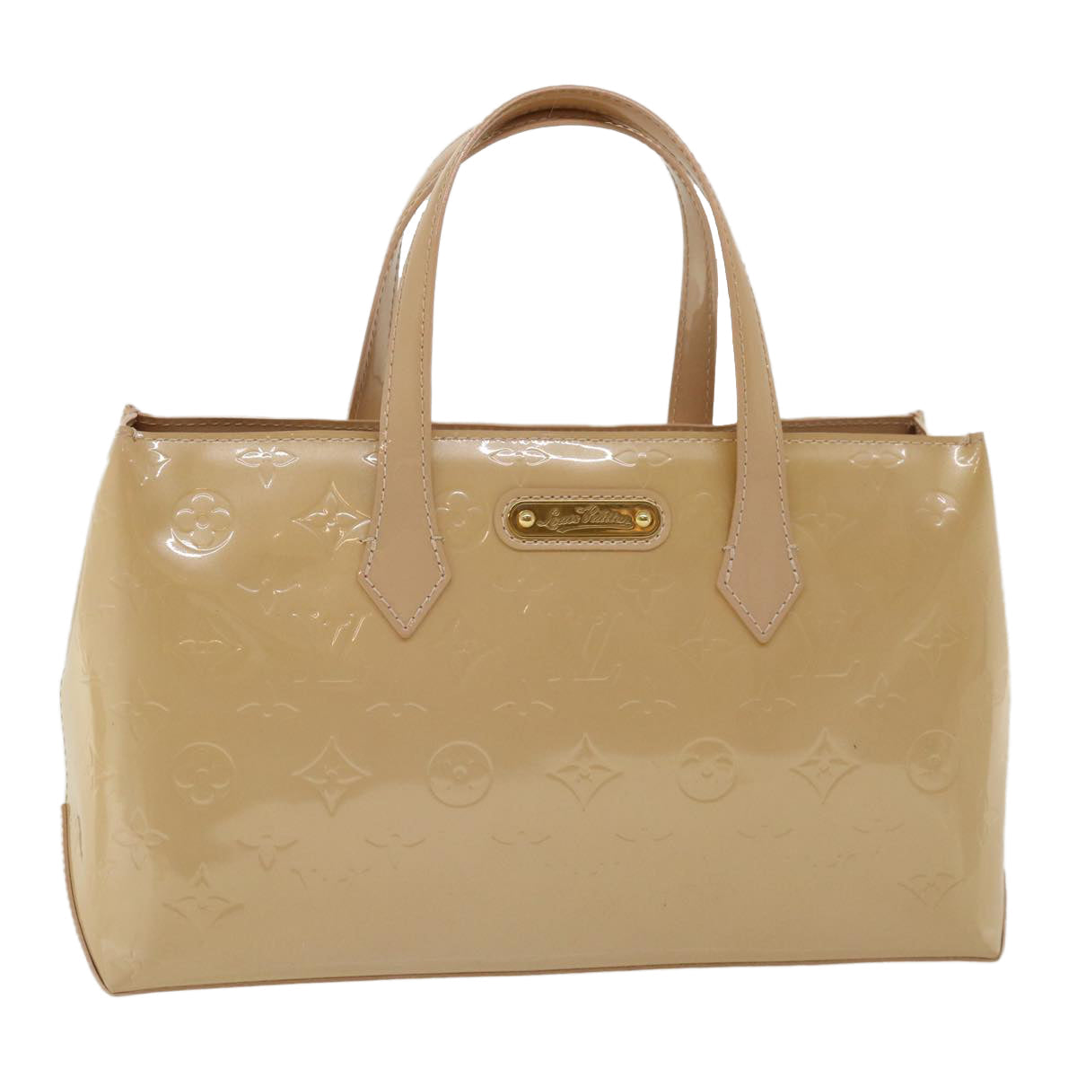 LOUIS VUITTON Vernis Wilshire PM Hand Bag Rose Florentin M91642 LV lt717