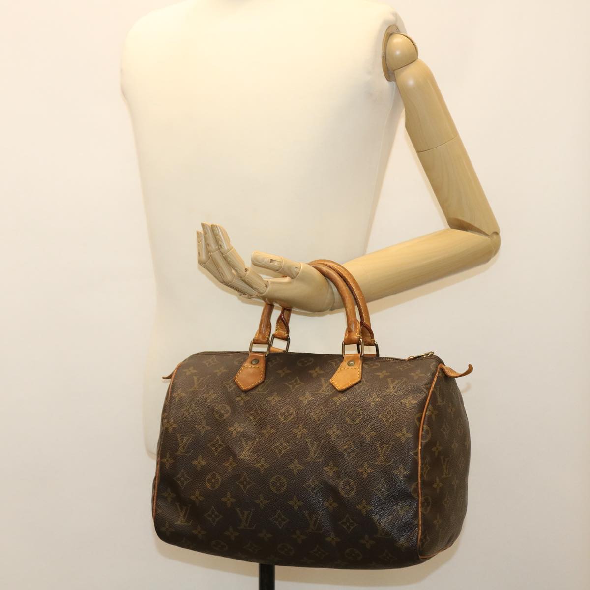 LOUIS VUITTON Monogram Speedy 30 Hand Bag M41526 LV lt735