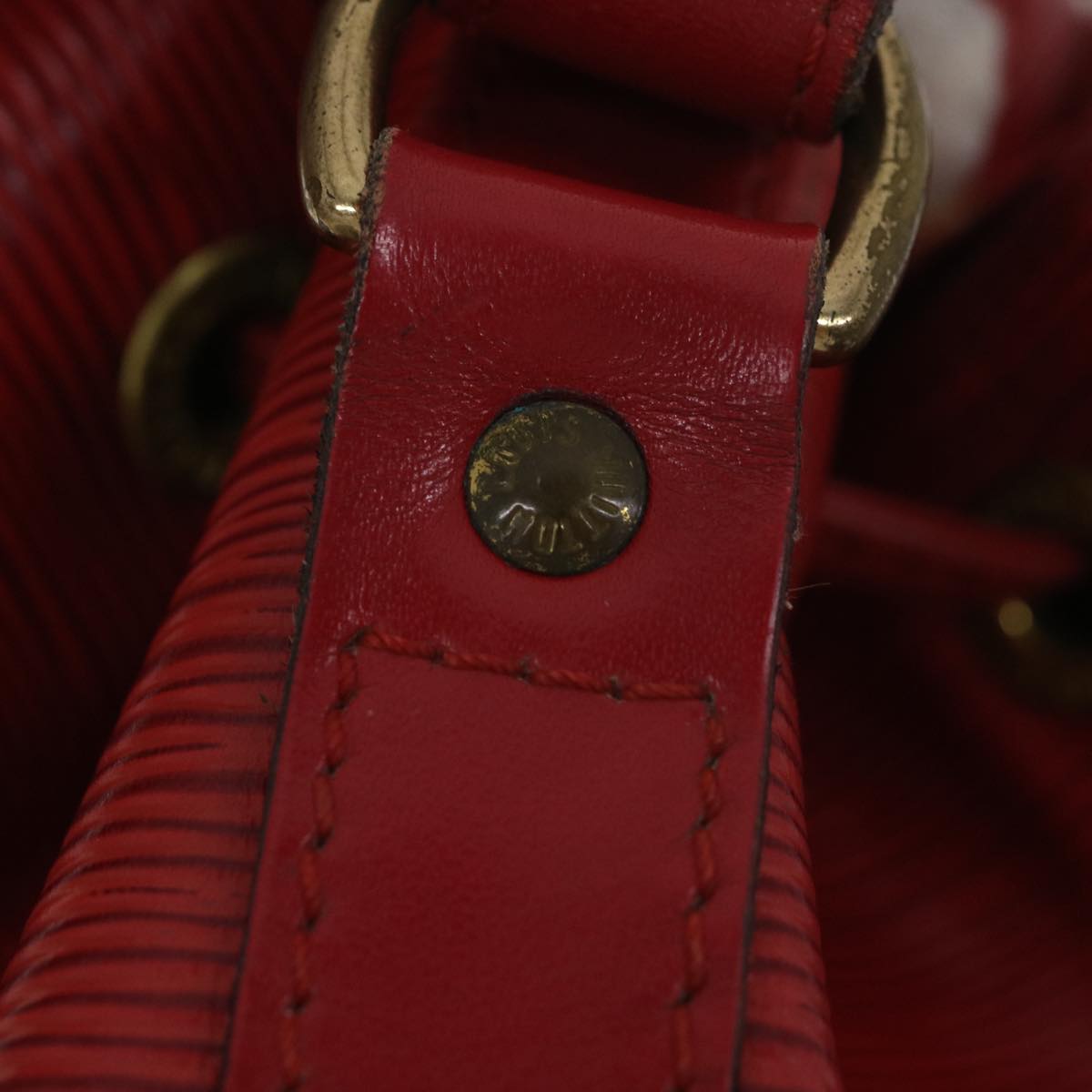LOUIS VUITTON Epi Petit Noe Shoulder Bag Red M44107 LV lt736