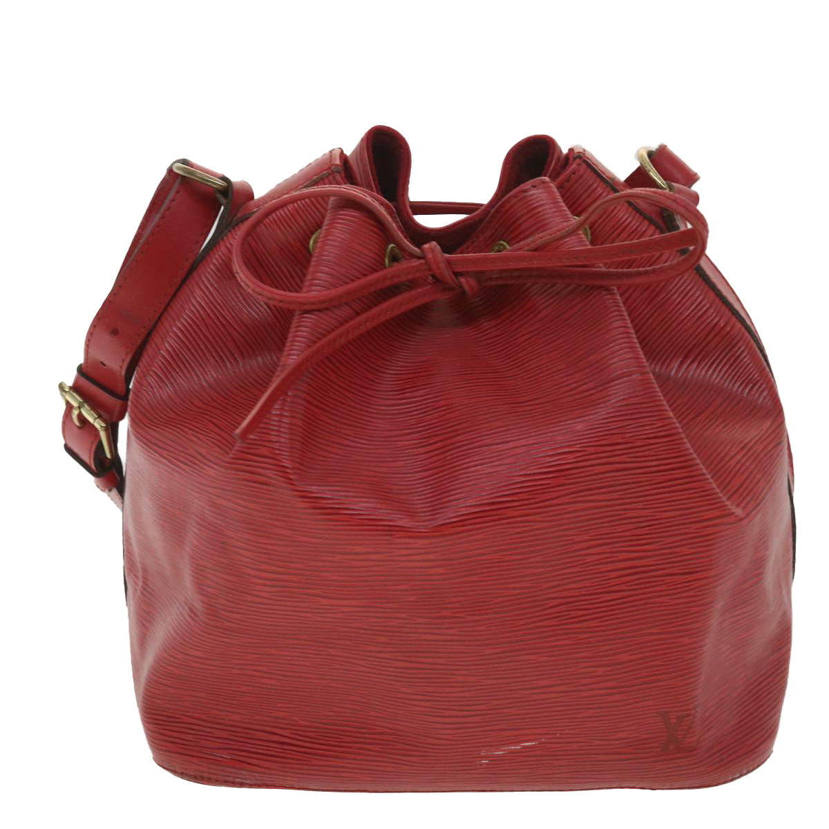 LOUIS VUITTON Epi Petit Noe Shoulder Bag Red M44107 LV lt736