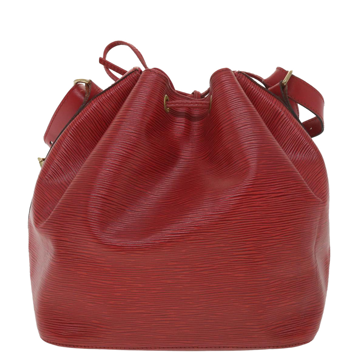 LOUIS VUITTON Epi Petit Noe Shoulder Bag Red M44107 LV lt736