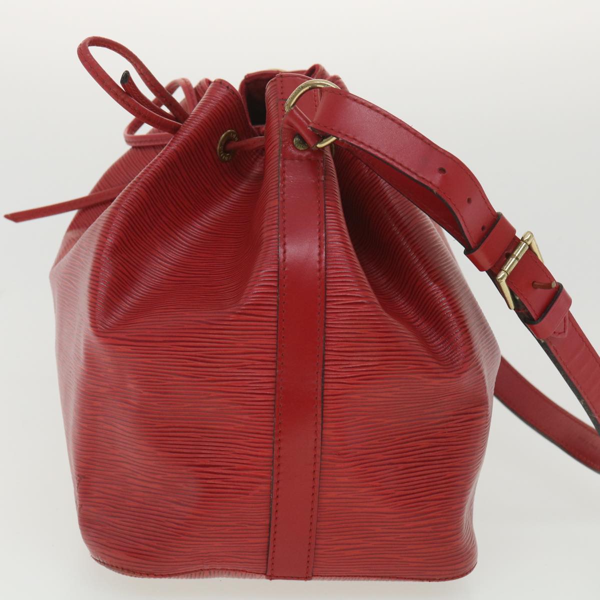 LOUIS VUITTON Epi Petit Noe Shoulder Bag Red M44107 LV lt736
