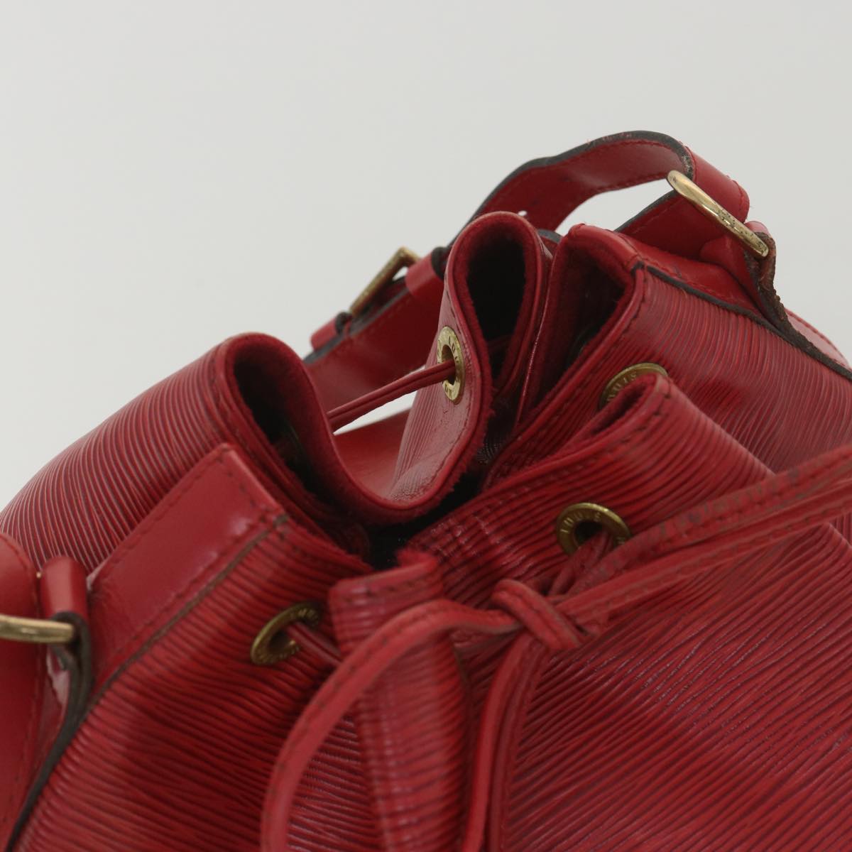 LOUIS VUITTON Epi Petit Noe Shoulder Bag Red M44107 LV lt736