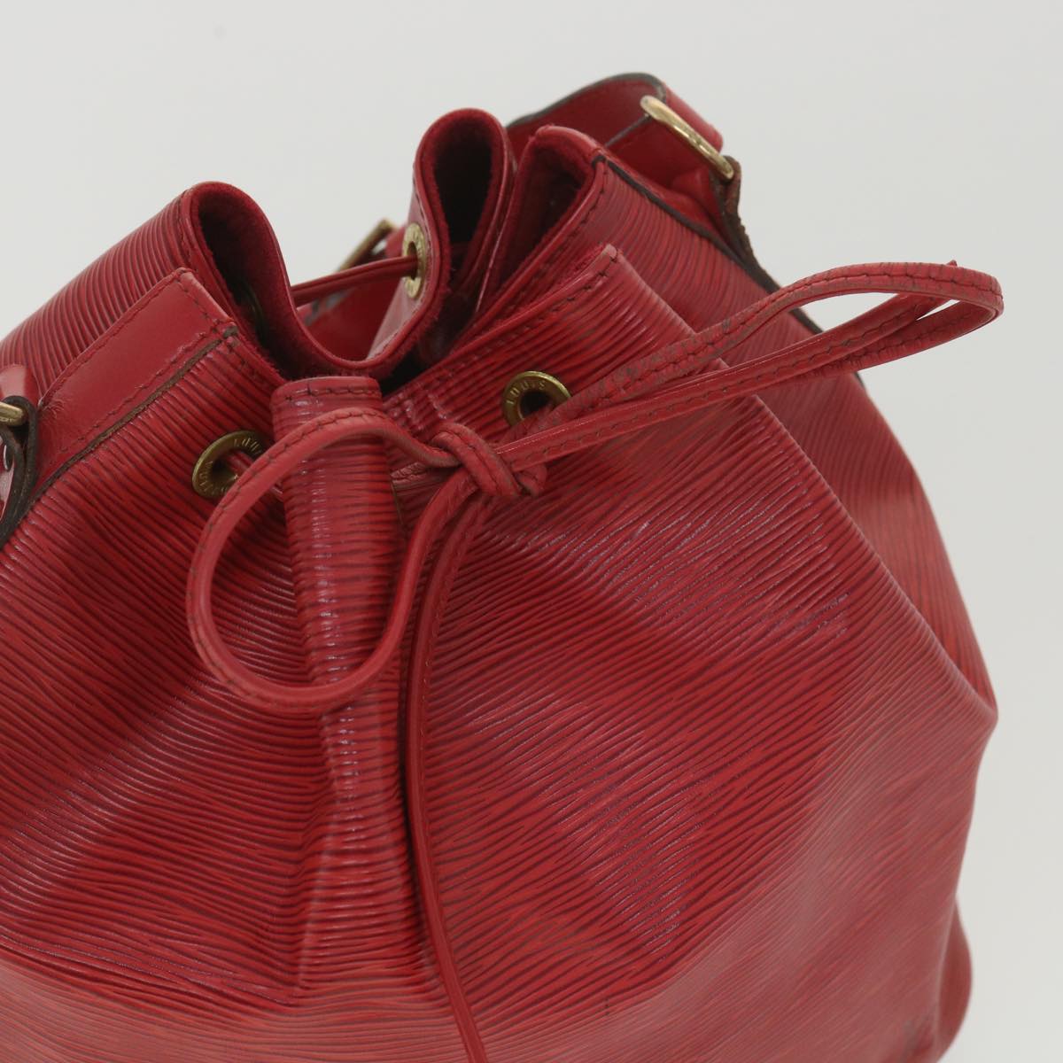 LOUIS VUITTON Epi Petit Noe Shoulder Bag Red M44107 LV lt736