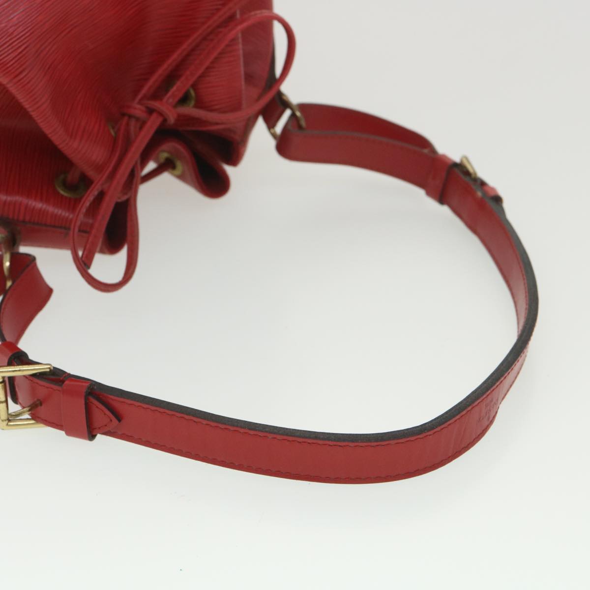 LOUIS VUITTON Epi Petit Noe Shoulder Bag Red M44107 LV lt736
