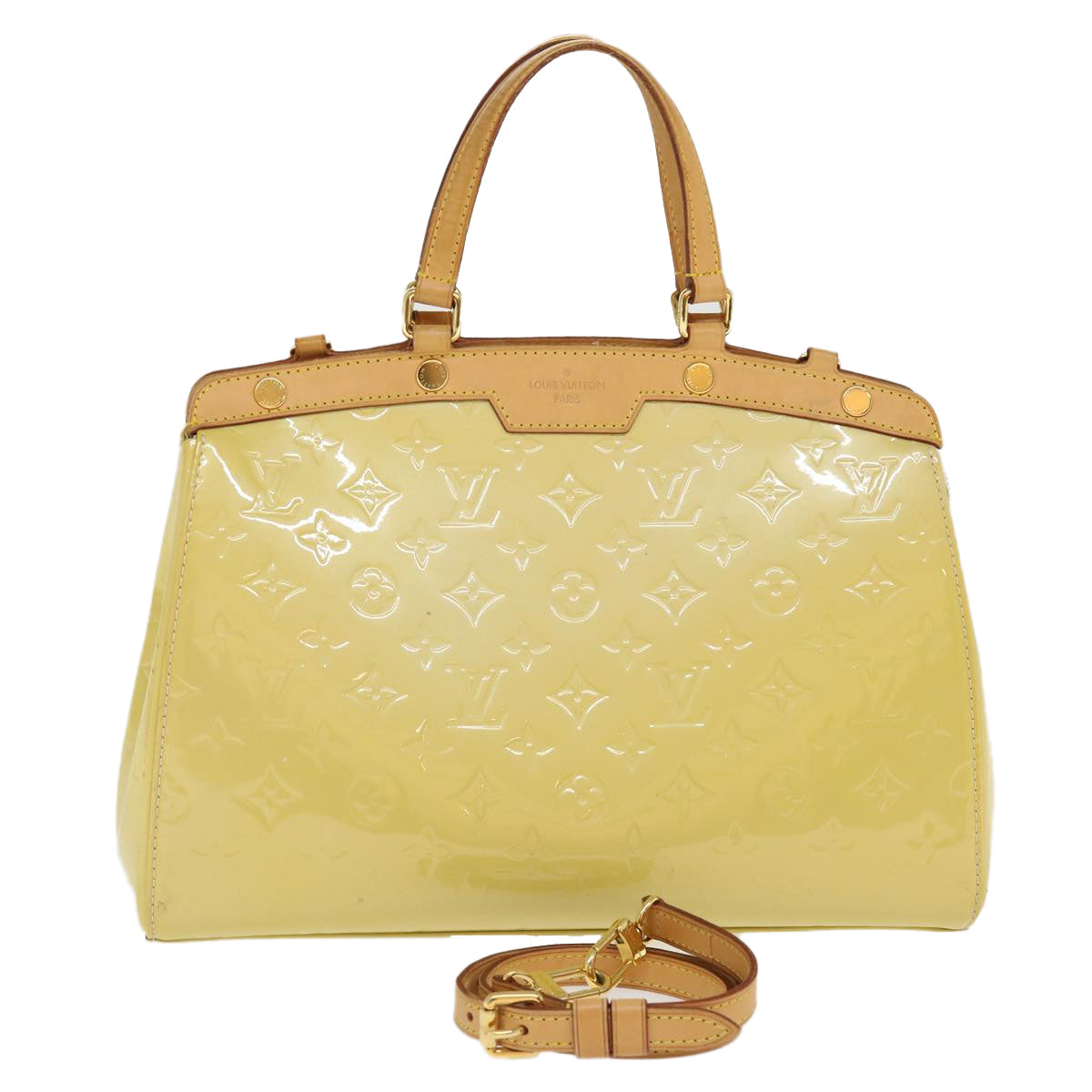 LOUIS VUITTON Vernis Blair MM Hand Bag 2way Broncorail M90180 LV lt744