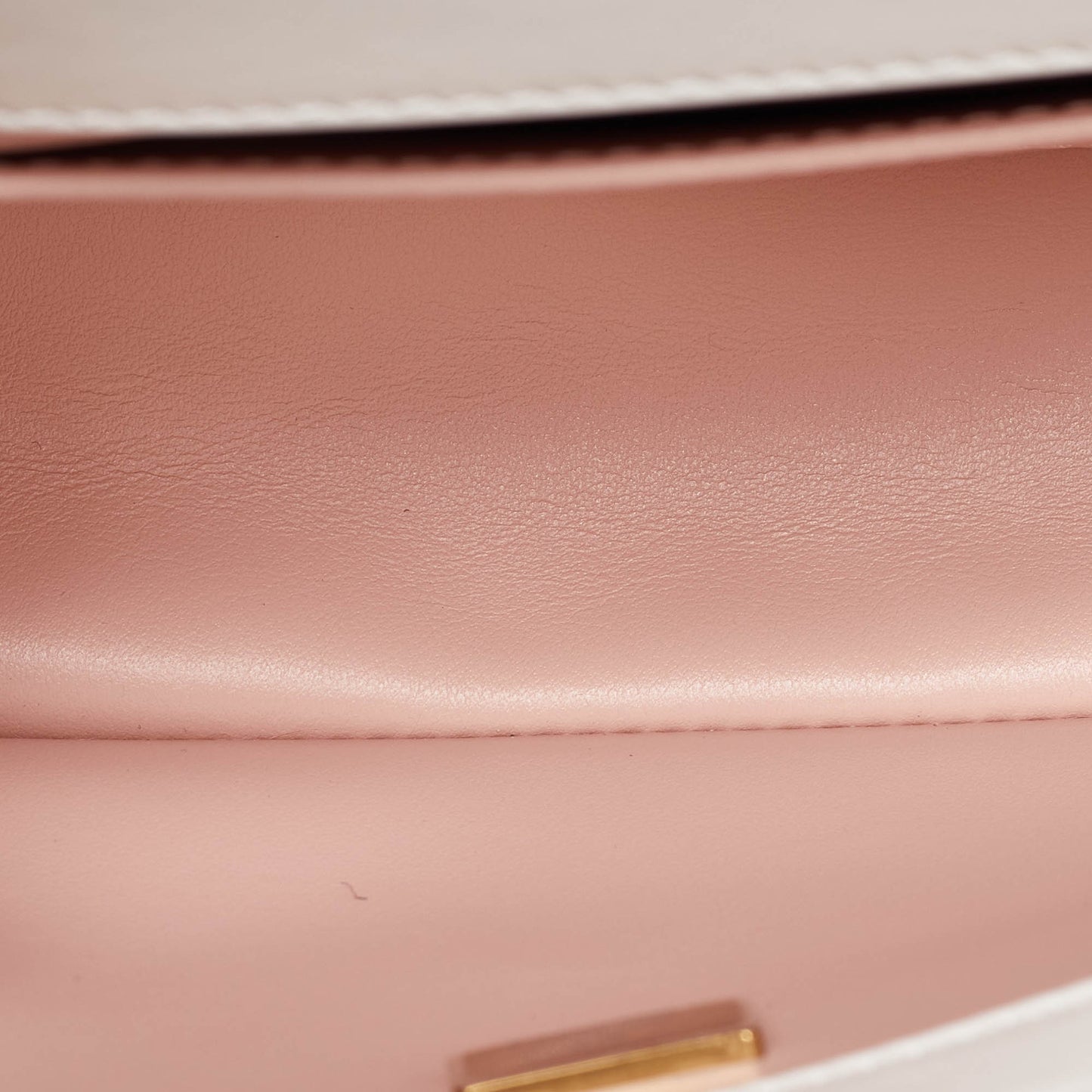 CHANEL White Quilted Leather Small Flap Shoulder Bag