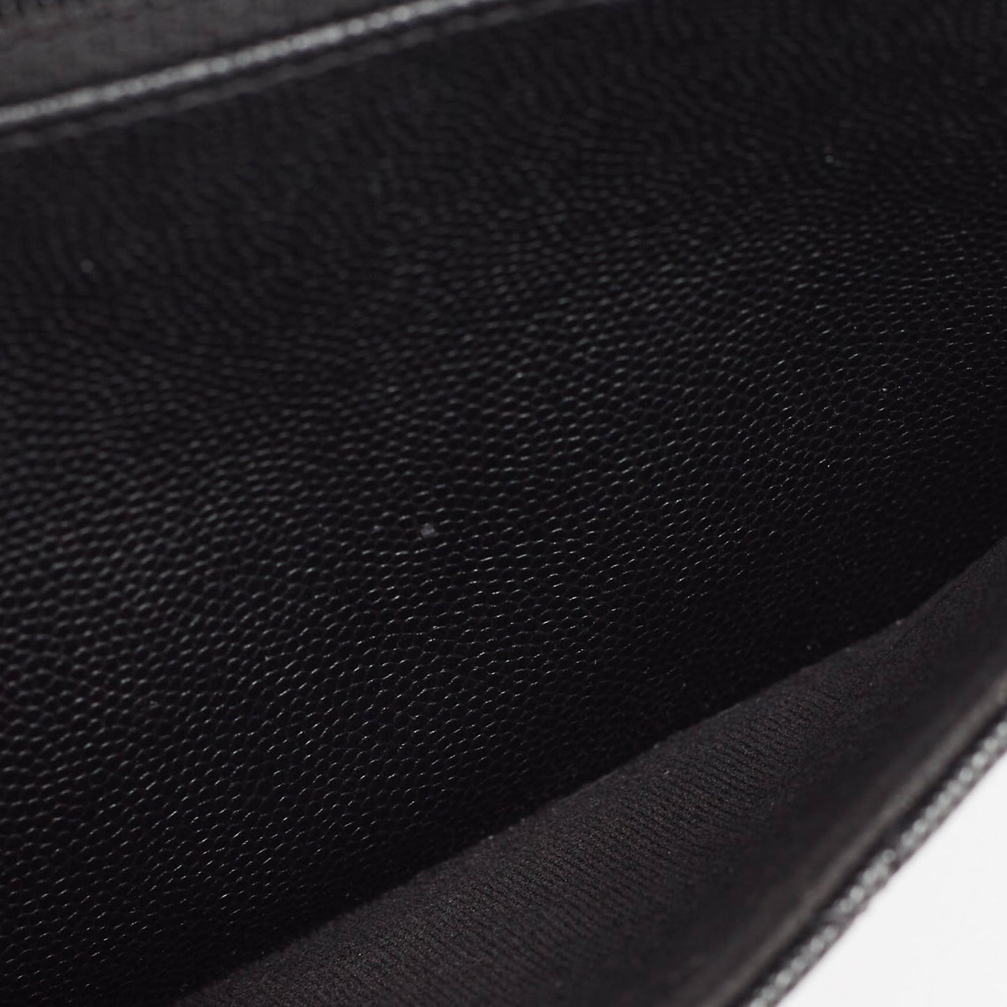 CHANEL Black Quilted Caviar Leather Coco First Wallet on Chain