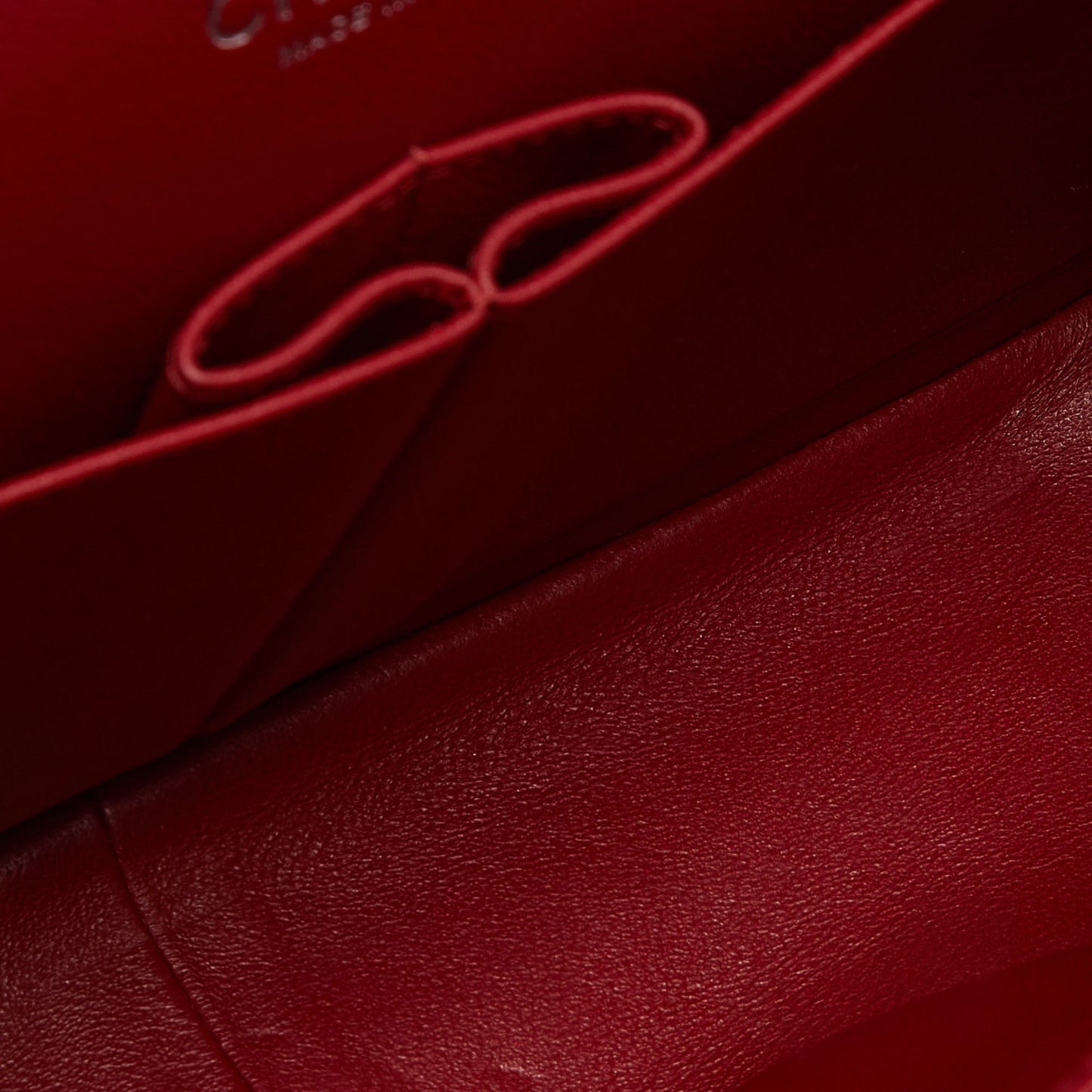 CHANEL Red Quilted Caviar Leather Jumbo Classic Double Flap Bag