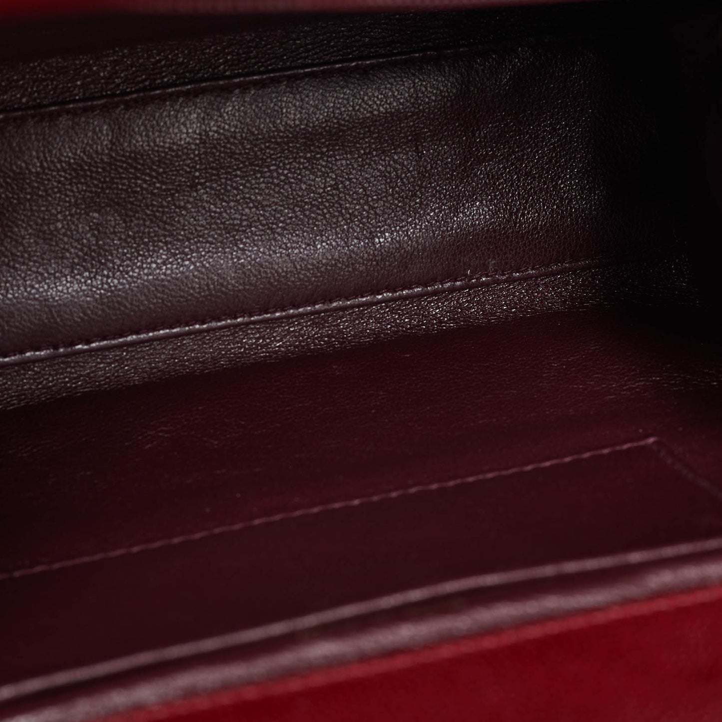CHANEL Red Caviar Leather CC Frame Bag