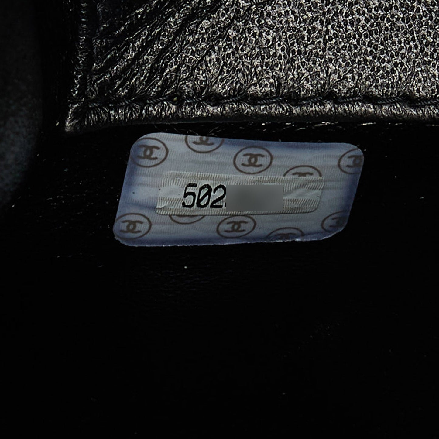CHANEL Black Patent Leather Vintage CC Square Flap Bag