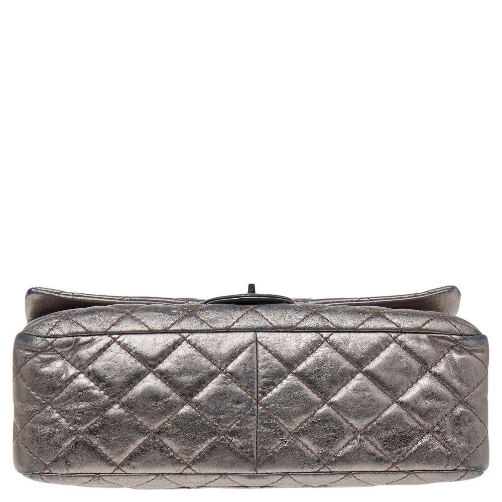 Chanel Metallic Grey Quilted Leather Reissue 2.55 Classic 226 Flap Bag