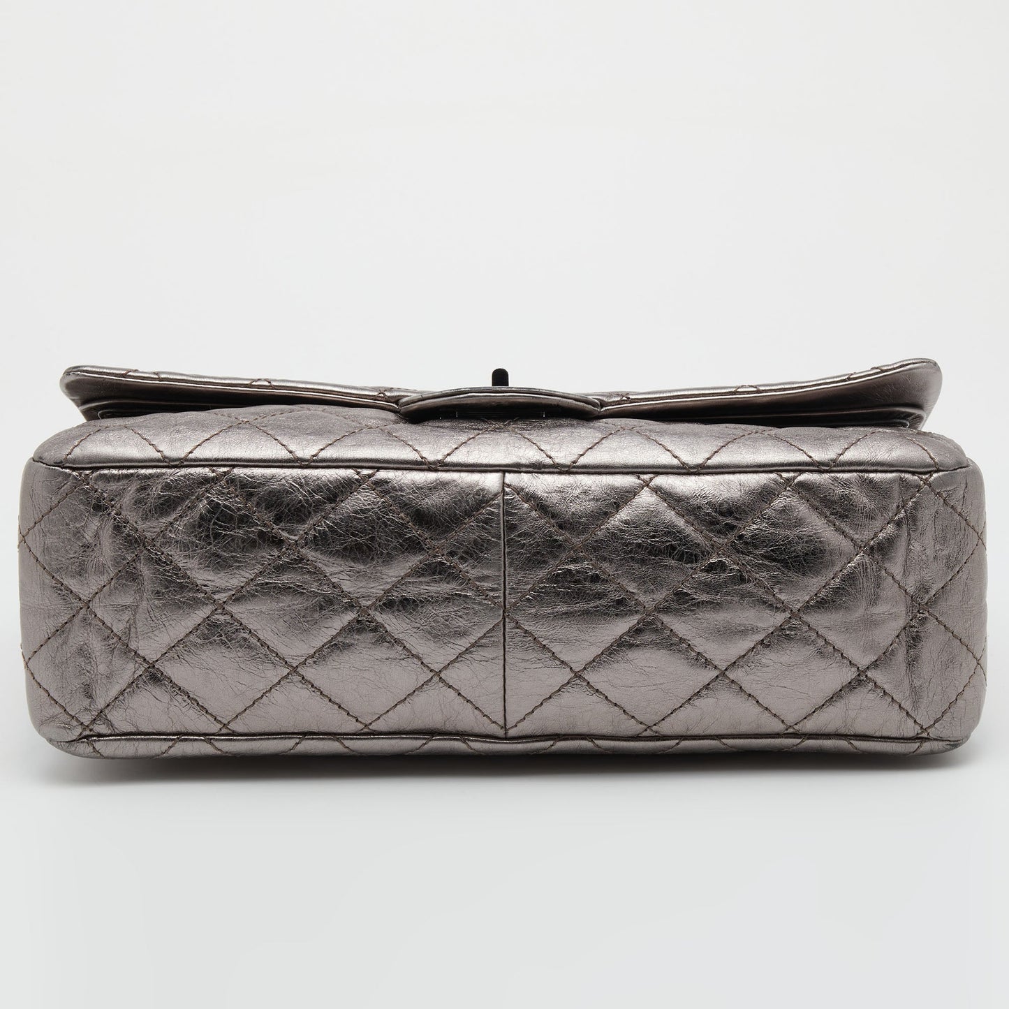 Chanel Metallic Quilted Aged Leather Reissue 2.55 Classic 227 Flap Bag