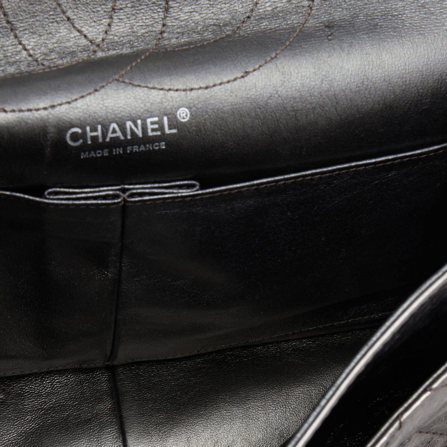 Chanel Metallic Quilted Aged Leather Reissue 2.55 Classic 227 Flap Bag