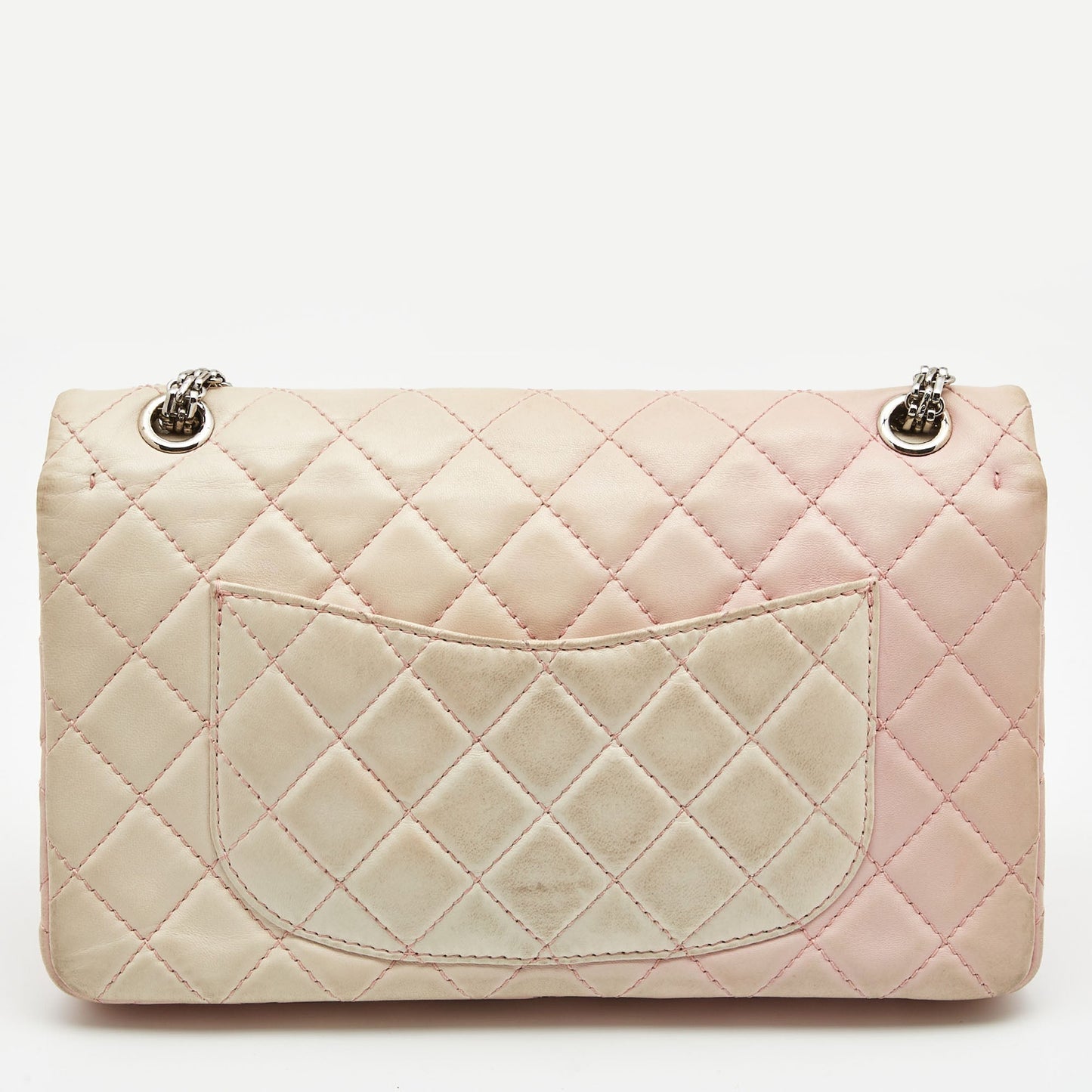 CHANEL Pink Ombre Quilted Leather Reissue 2.55 Classic 226 Flap Bag
