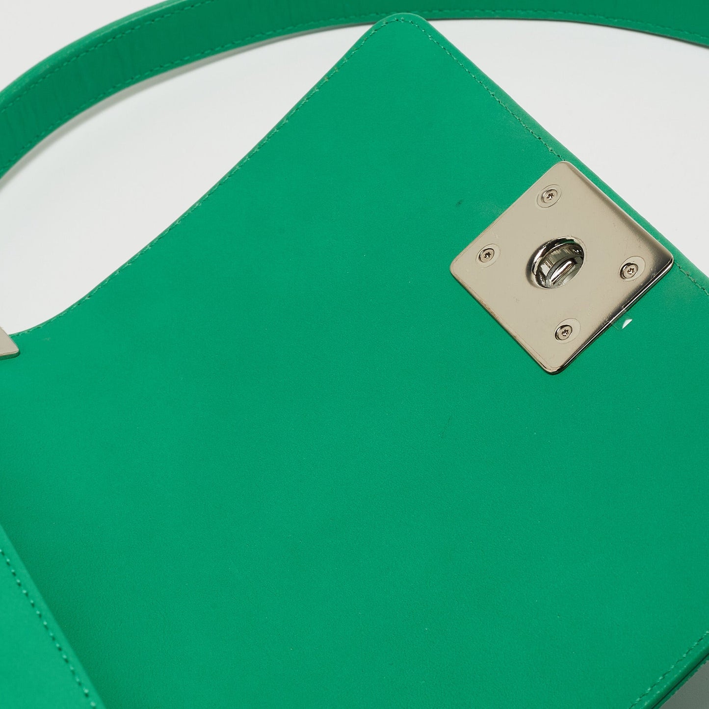 CHANEL Green Small Iridescent Chevron Boy Bag