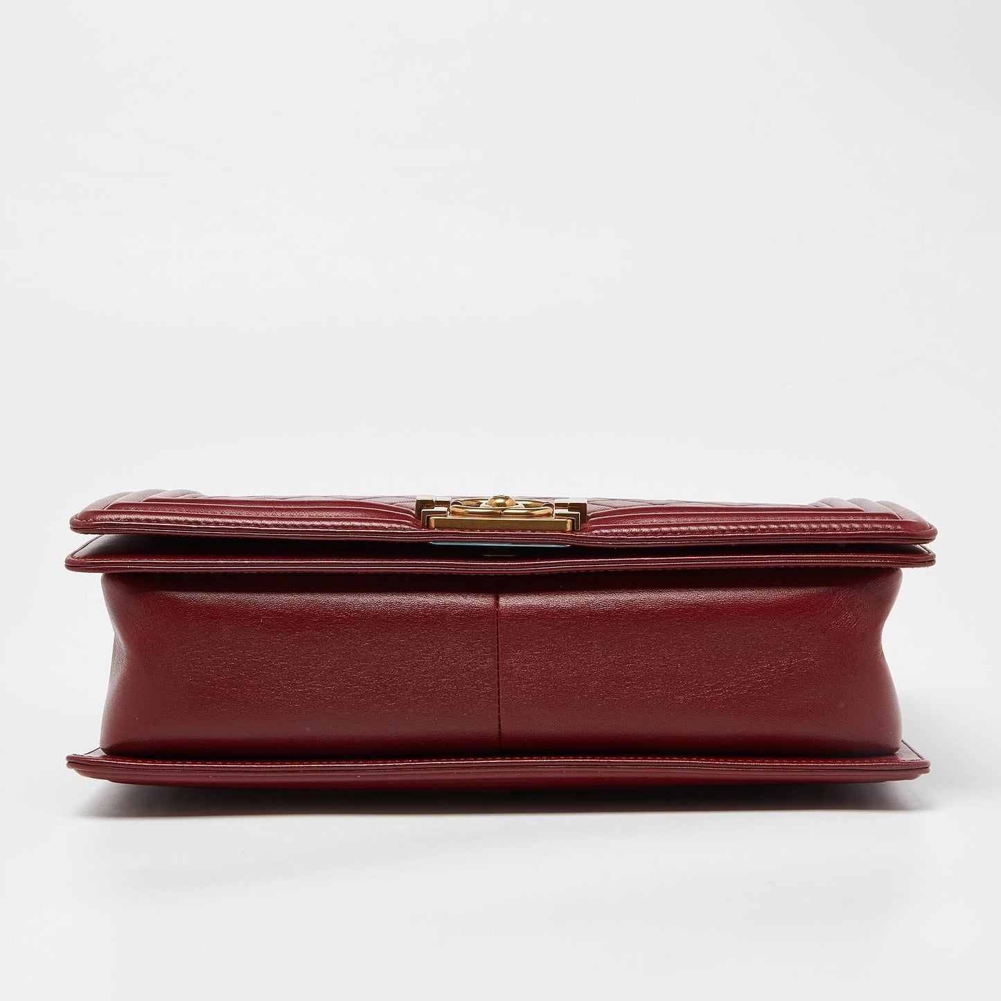 CHANEL Red Quilted Leather New Medium Boy Shoulder Bag